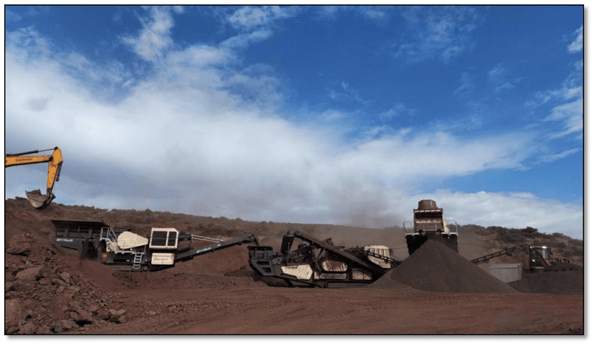 South African Manganese Ore Mobile Crushing Project