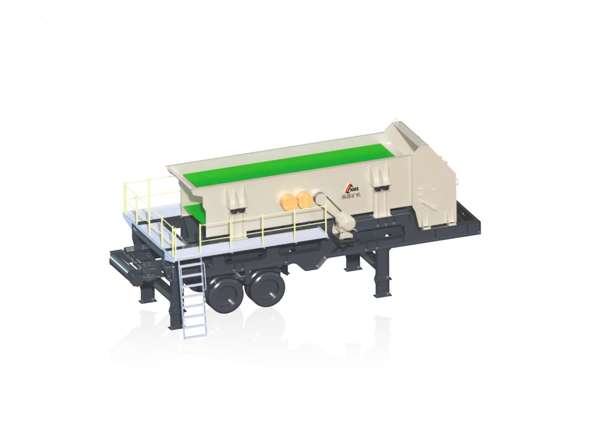 MP Series Mobile Plant - Tire mobile jaw crushing plant for high-hardness and high-abrasion ore.